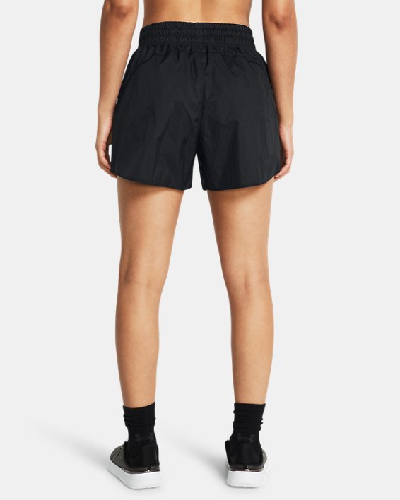 Women's UA Vanish Crinkle Long Shorts in Black image number 1